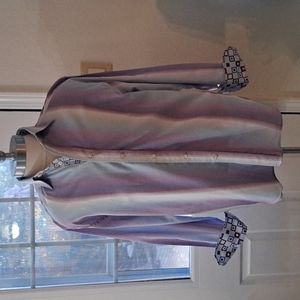 Robert Graham button down shirt Color: Purple and light blue Size XL